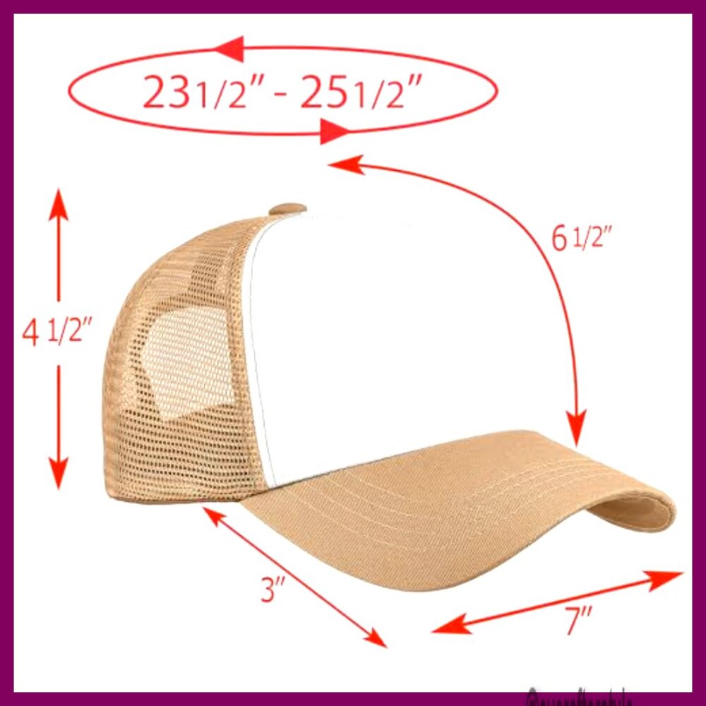 Adjustable Mesh Baseball Cap, Structured Cotton T… - image 6